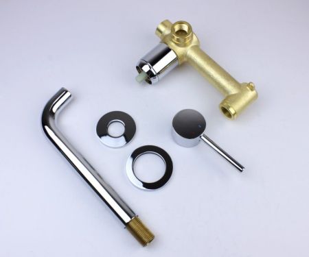 Смеситель для раковины настенный Bronze de Luxe SCANDI 14511C, хром, артикул 14511C