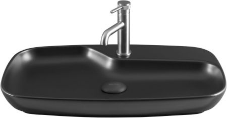 Раковина накладная Allen Brau Liberty 4.32011.31 черный матовый, артикул 4.32011.31