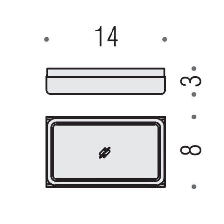 Colombo Over Мыльница настольная, цвет: матовая сталь/матовое стекло, артикул B7040.SS-VAN