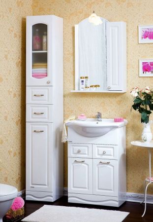 Зеркало со шкафом Бриклаер АННА 60 см, правое, артикул 4627125411373