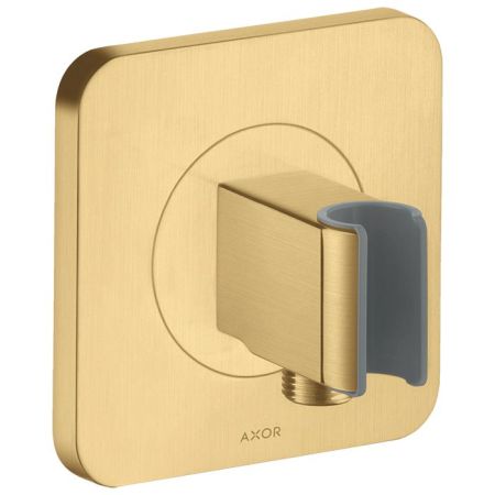 AX Держатель ручного душа 12х12 см, цвет Шлифованное золото