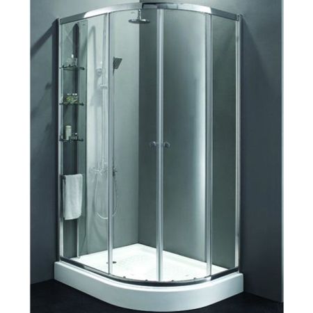 Душевой уголок Cezares Anima RH-2 120x100 L профиль Хром стекло прозрачное, артикул ANIMA-W-RH-2-120/100-C-Cr-L