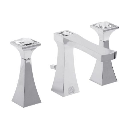 OPERA Смеситель для раковины на 3 отв., хром/SWAROVSKI, артикул 19044