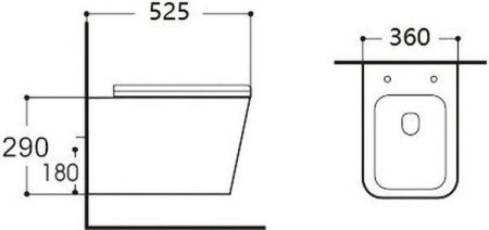 Унитаз подвесной Aquanet Tavr Rimless Tavr 2.0 W LX-1907MB Soft Close, артикул Tavr 2.0 W MB