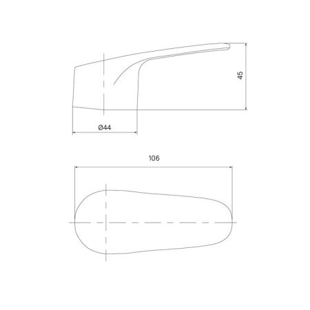Ручка IDDIS для смесителя 35 мм хром (99435C48SM), артикул 99435C48SM