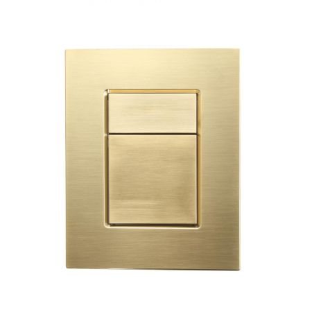 Кнопка смыва для инсталляции пневматическая WONZON & WOGHAND, Брашированное золото (WW-IB256-BG), артикул WW-IB256-BG