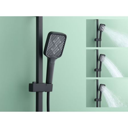 Душевая система Raglo R02.24.06, черный