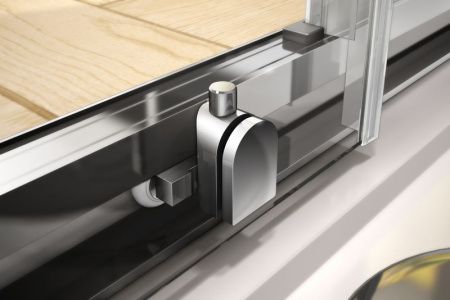 Душевой уголок Cezares Pratico RH-2 100x80 профиль Хром стекло прозрачное