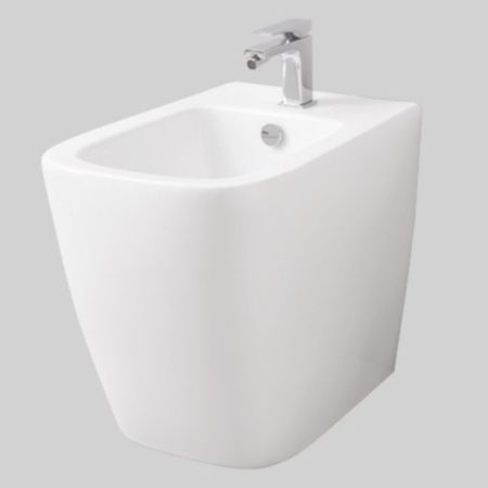 ARTCERAM A16 Биде напольное 36х52 см, 1 отверстие, цвет белый матовый/покрытие Saniglaze, артикул ASB005 05 00