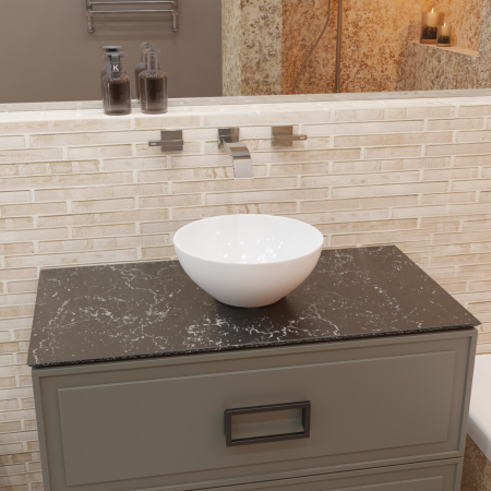 Раковина EMILIA с установкой на столешницу круглой формы 700-013W, артикул 700-013W