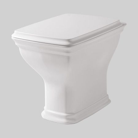 Artceram CIVITAS Унитаз напольный 36х54 см, слив в пол, цвет белый (крепится на силикон)