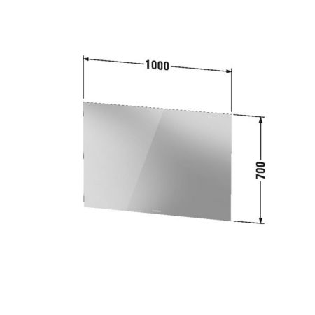 Duravit LM Зеркало с подсветкой, 1000x70х33мм, артикул LM781700000