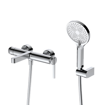 Смеситель для ванны с душем DQ Bonn короткий излив хром (DA1703201)