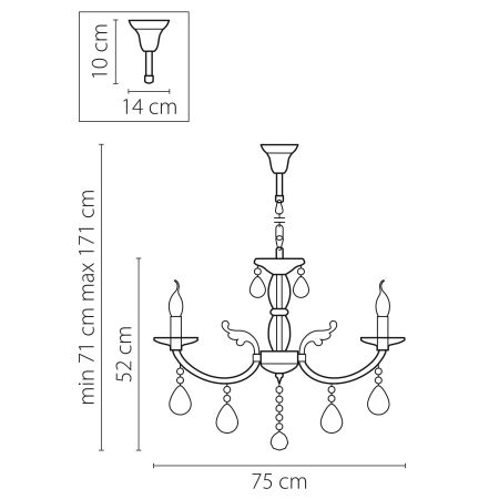 Люстра подвесная Stregaro Lightstar Premium 694084, артикул 694084