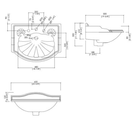 Devon Oxford Пьедестал для раковины, цвет: белый