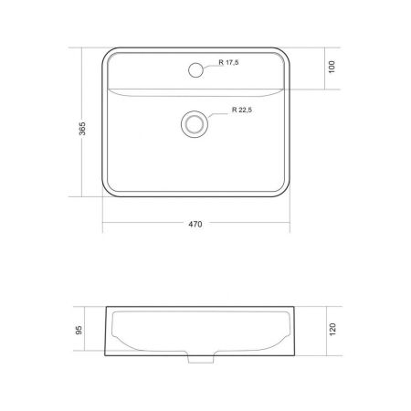 Раковина чаша VIGO Venera rkVen.50-81, 50 см, артикул rkVen.50-81