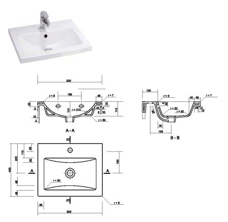 Тумба подвесная "Норина 50", Сомо 50