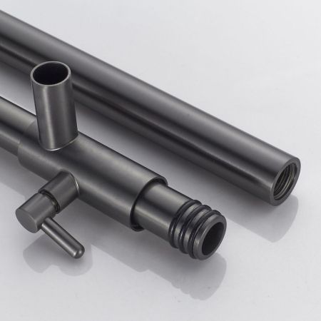 Душевая система Shevanik S8936T, оружейная сталь, артикул S8936T