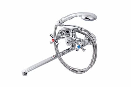 Смеситель для ванны с душем FAUZT FZs-701-07 тип См-ВУДРНШлА, артикул FZs-701-07