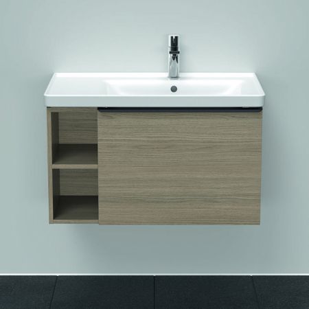 Duravit D-Neo Тумбочка подвесная 784х452х440 мм, 1 ящик,полки слева, цвет: Дуб терра, артикул DE425703535