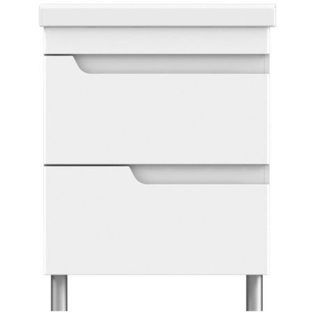 Тумба с раковиной Orange Milano 60-02 ТМ 60-02 Белая, артикул ТМ 60-02