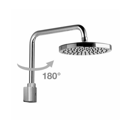Bossini Oki Душевая лейка D=200 мм с поворотной рукояткой 281 мм, хром, артикул H59405.030