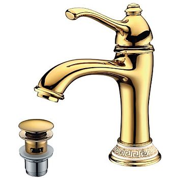 Смеситель для раковины Lemark Greek LM5506GG Золото
