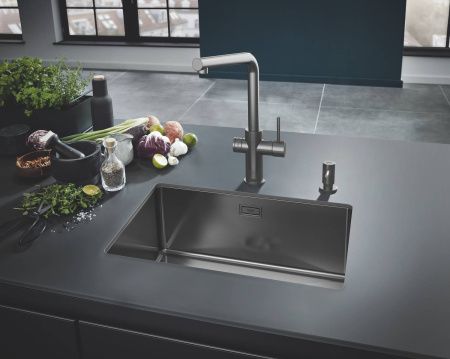 Дозатор жидкого мыла GROHE Cosmopolitan, темный графит матовый, (40535AL0)