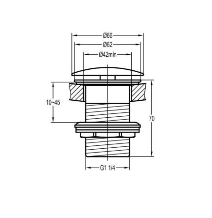Смеситель для раковины CEZARES ECO-LS-W0
