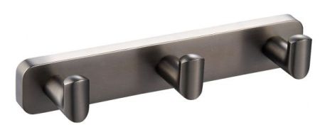 Вешалка с 3 крючками для ванной WONZON & WOGHAND, Темный графит (WW-9335), артикул WW-9335