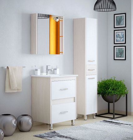 Зеркало-шкаф "Верона 65" универсальное, лайн, артикул SD-00000285