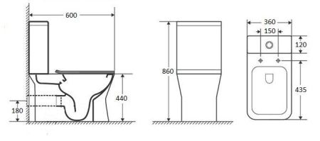Унитаз ELLERO напольный безободковый Cerutti SPA CT8458, артикул CT8458