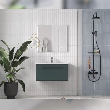 Тумба под раковину подвесная Velvex Posse tp.POS.OSK.85.1Y верде, 85 см, артикул tp.POS.OSK.85.1Y верде