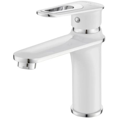 Смеситель для раковины Savol S-600601AW, хром/белый