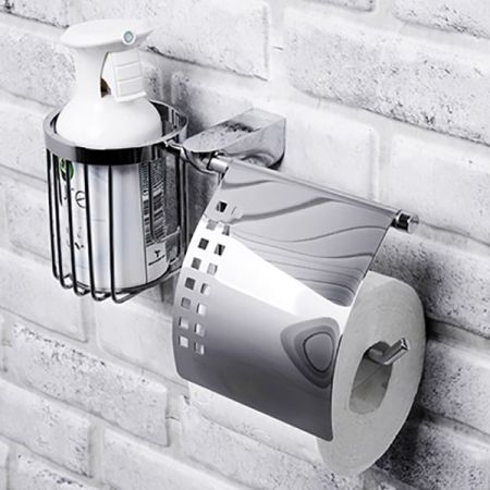 Держатель туалетной бумаги и освежителя воздуха WasserKRAFT Kammel K-8359 Хром