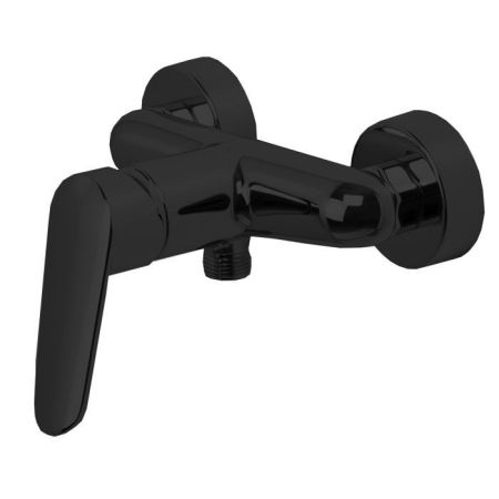 Fima Carlo Frattini Spot Смеситель для душа, настенный, без душевого комплекта, цвет: чёрный матовый, артикул F3005/1NS