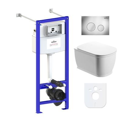 Комплект 6 в 1 Lavinia Boho Bell Pro Rimless 77050126, премиум с пластиковой клавишей, артикул 77050126