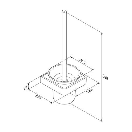 DA7733300 Jupiter Стойка с туалетной щеткой, артикул DA7733300