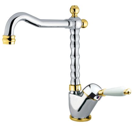 Смеситель для раковины Fiore IMPERIAL 83CO2245, хром/золото, артикул 83CO2245