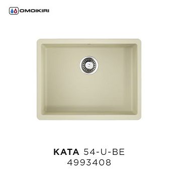 Кухонная мойка Omoikiri Kata 54-U BE Ваниль 4993408