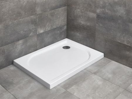 Акриловый поддон для душа Radaway Delos D 100x75x5,5 Белый, артикул 4D17555-03