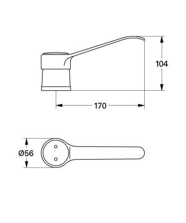 Рычаг GROHE 46093000, артикул 46093000
