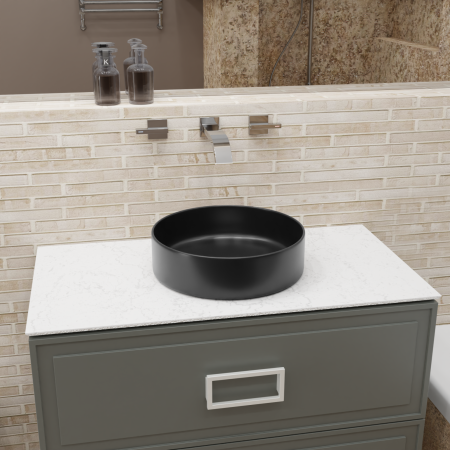 Раковина TEOLO с установкой на столешницу круглой формы 700-011B, артикул 700-011B