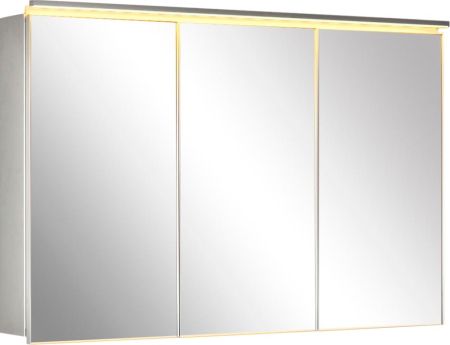 Зеркальный шкаф De Aqua Алюминиум 120 серебро