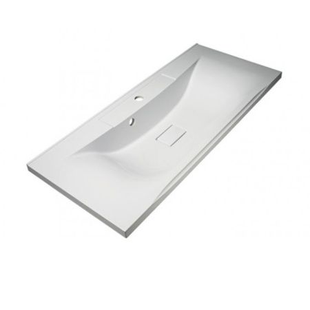 Раковина СанТа Elen 80 см, литой мрамор, белая