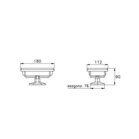 Stella Eccelsa Настольный держатель мыльницы (без мыльницы) 1024 цвет: золото, артикул EC 10011 AU00