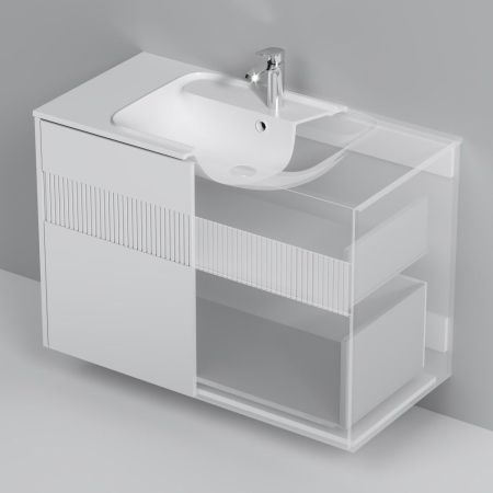 M8FFUX1002WM Func, База 2 ящика (push-to-open), 100 см, цвет белый матовый