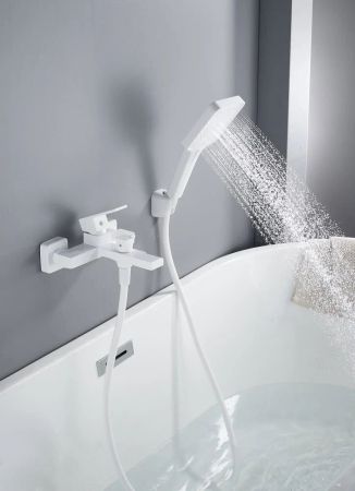 Смеситель для ванны Knotlor KN-22/WY, белый