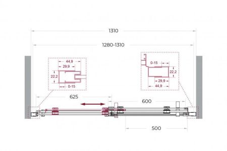 MARINO-2-BF-1-120-C-CR Душевая дверь, артикул MARINO-2-BF-1-120-C-CR