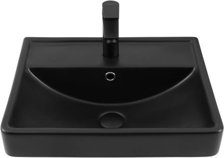 Раковина Aquanet Ирис 50 черная матовая